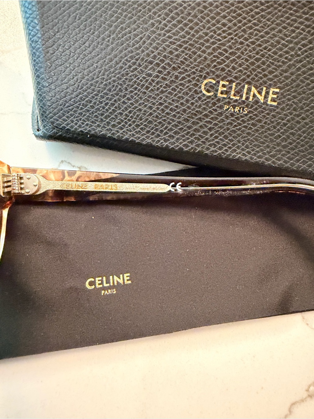 CELINE Women's Tortoiseshell Cat-Eye Sunglasses - Brown - New - Picture 5 of 6
